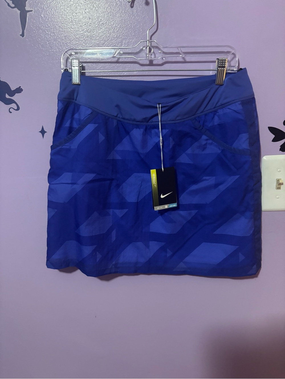 Nike Royal Blue Geometric golf  Skirt